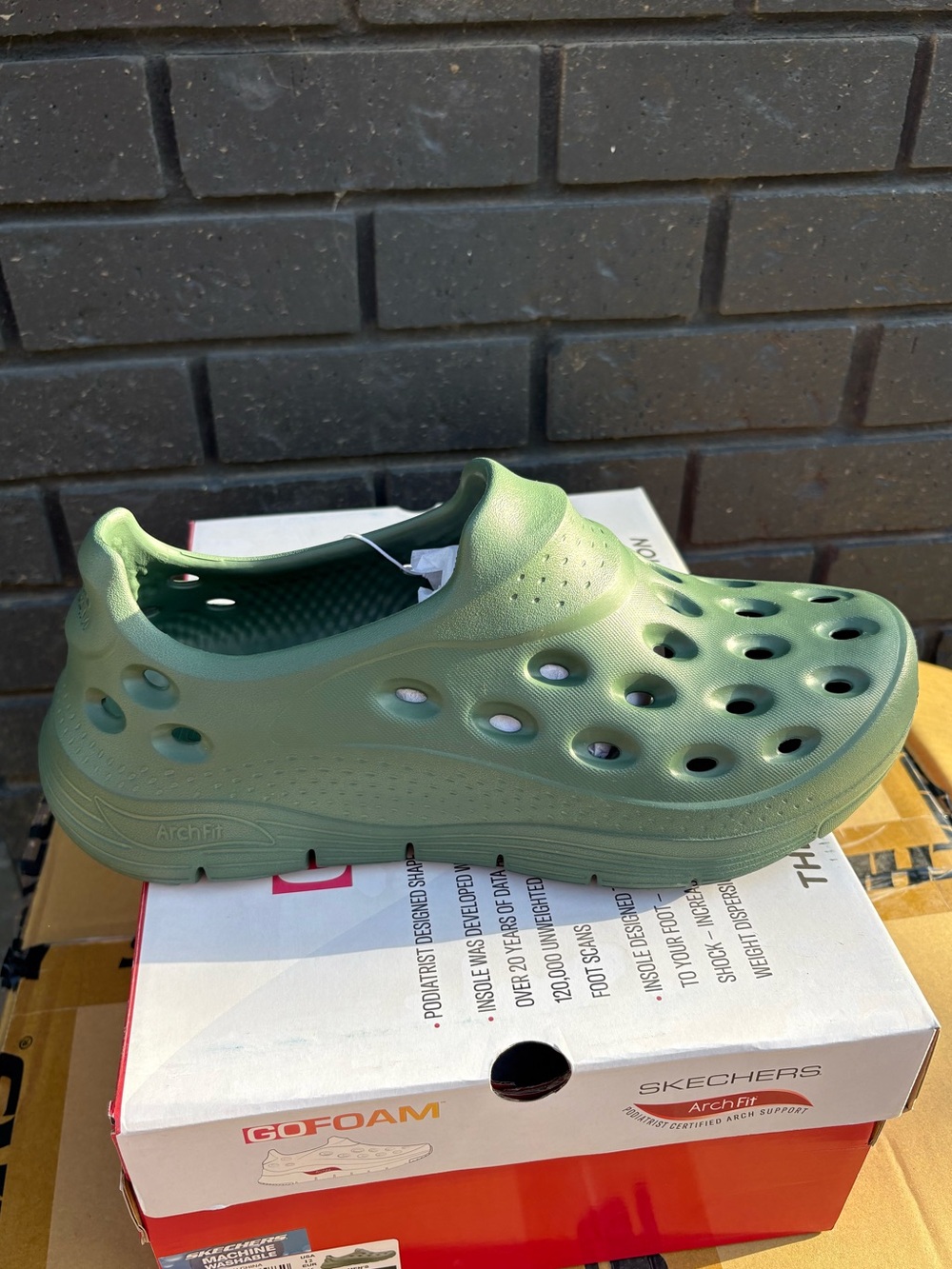 Skechers Foamies Arch Fit Go Foam 1 Slip-On Shoes Men’s NIB - Green - 10 and 12